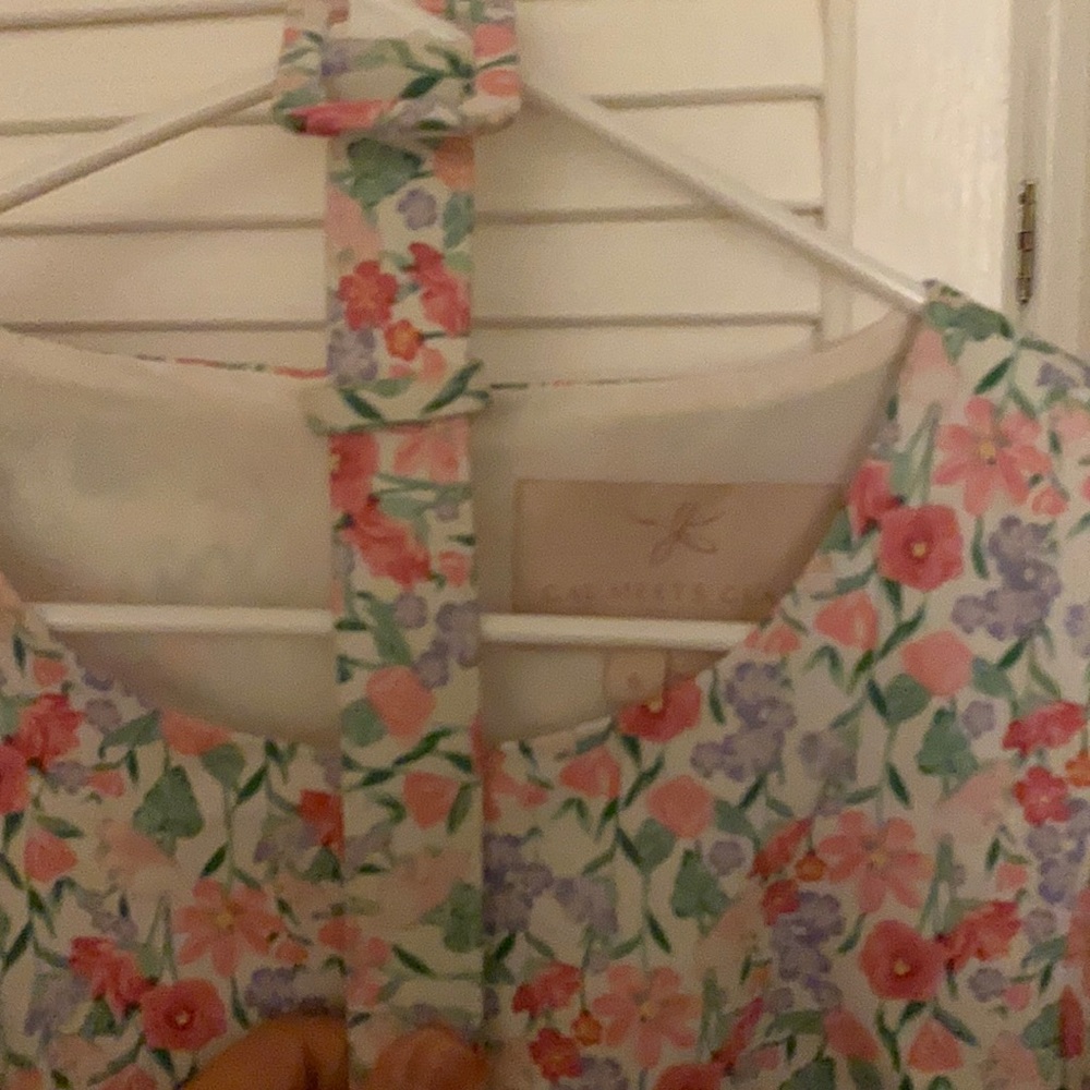GMG Charlotte Dress Size 6. Worn to wedding rehearsal. Belt stained- Pictured